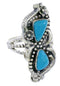 Turquoise Sterling Silver Southwestern Ring Size 6-3/4 PS72166